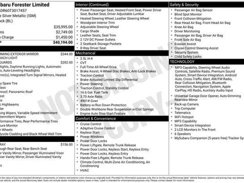 Used 2026 Subaru Forester Limited AWD/4WD image 22