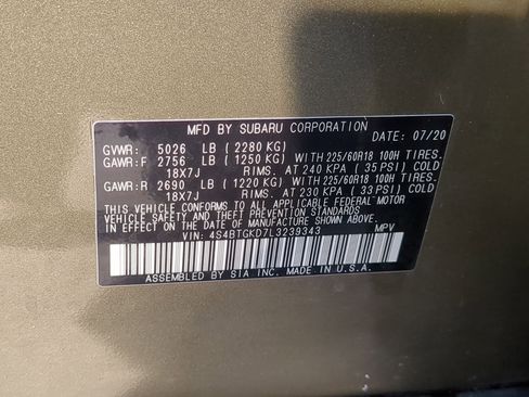 Used 2020 Subaru Outback Onyx Edition XT w/ Popular Package #2 image 36