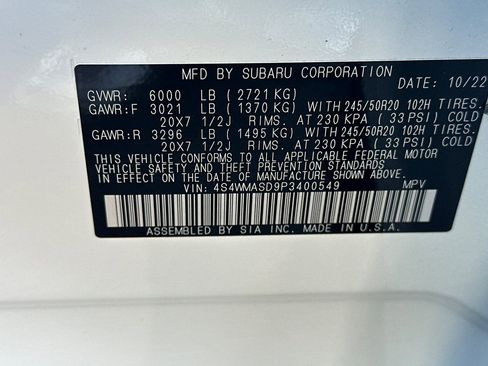 Used 2023 Subaru Ascent Limited image 29