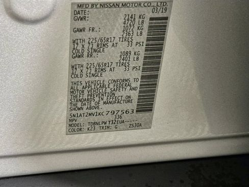 Used 2019 Nissan Rogue S AWD/4WD image 32