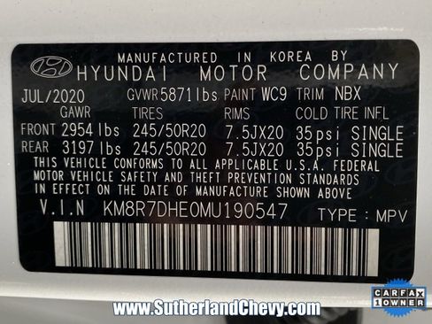 Used 2021 Hyundai Palisade Calligraphy w/ Winter Package image 53