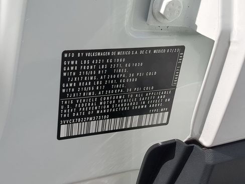 Certified 2023 Volkswagen Taos S FWD image 32