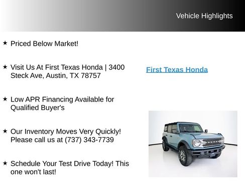 Used 2022 Ford Bronco Badlands AWD/4WD image 9