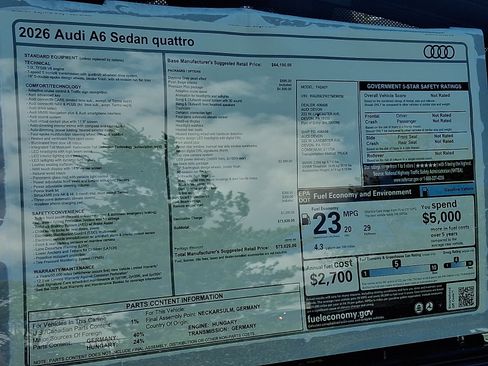 New 2026 Audi A6 Premium Plus AWD/4WD image 19