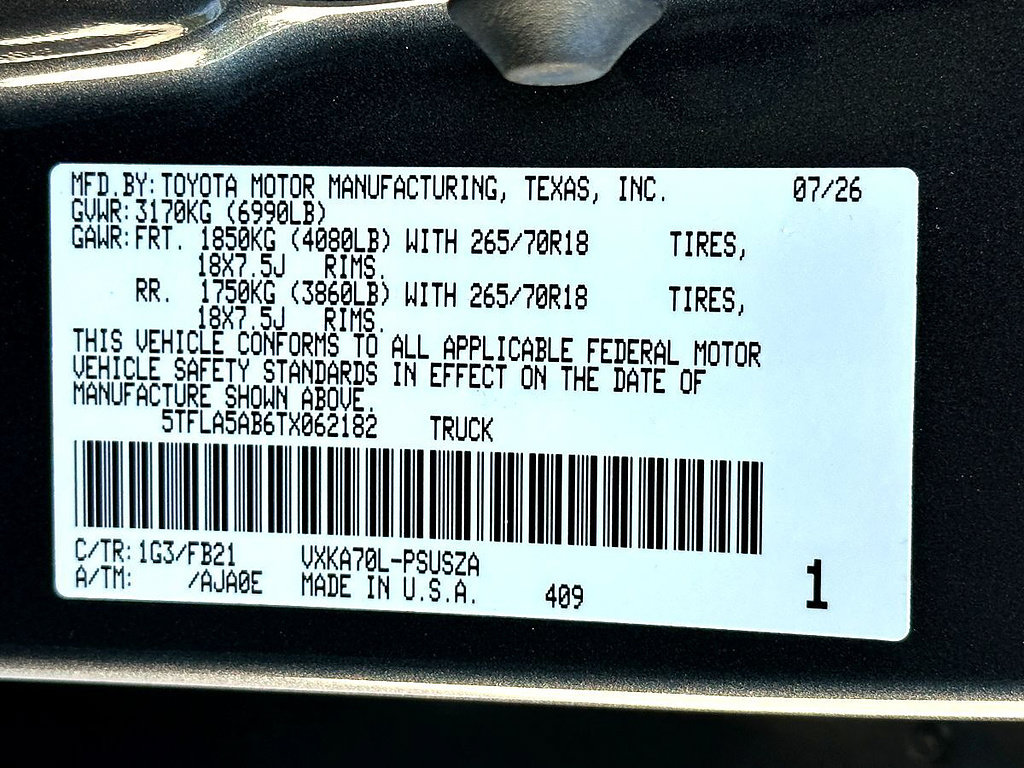 New 2026 Toyota Tundra SR5 RWD image 24