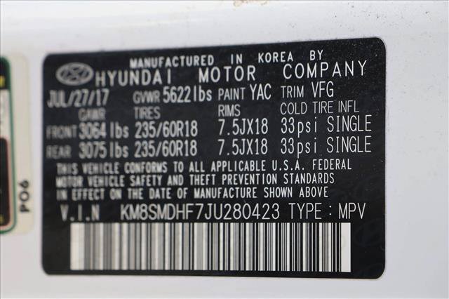 Used 2018 Hyundai Santa Fe SE w/ Cargo Package AWD/4WD image 16