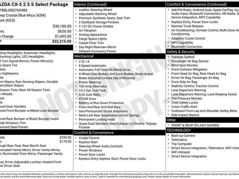 New 2025 MAZDA CX-5 AWD 2.5 S w/ Select Package image 2