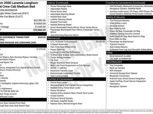 Used 2019 RAM 3500 Limited AWD/4WD image 6