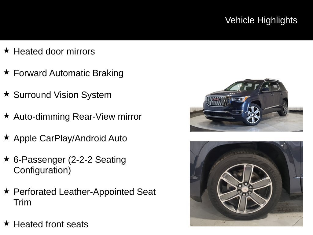 Used 2018 GMC Acadia Denali w/ Technology Package AWD/4WD image 25