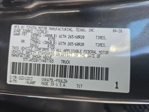 New 2026 Toyota Tundra Limited AWD/4WD image 29
