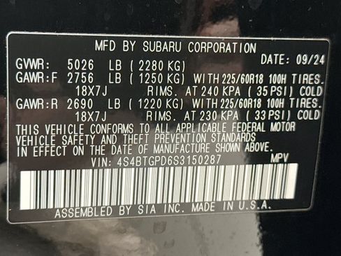 Used 2025 Subaru Outback Touring XT AWD/4WD image 23