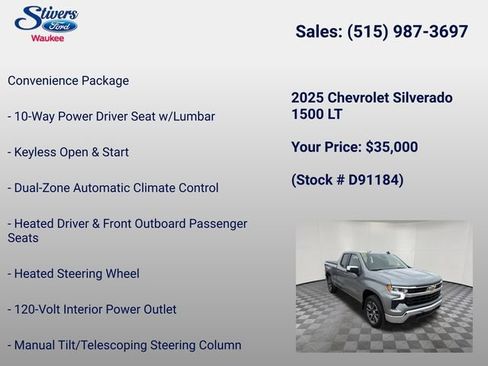 Used 2025 Chevrolet Silverado 1500 LT AWD/4WD image 8