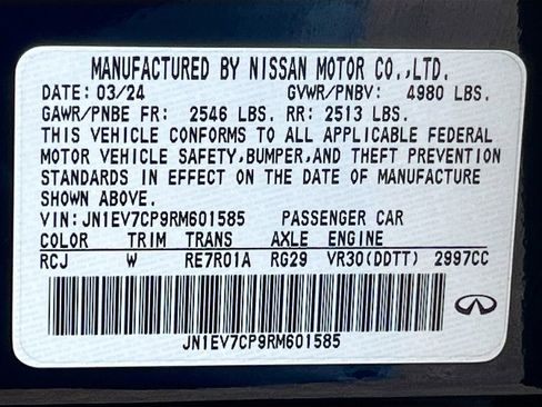Used 2024 INFINITI Q50 Sensory RWD image 34