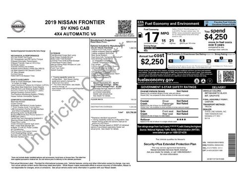 Used 2019 Nissan Frontier SV w/ Value Truck Package image 30