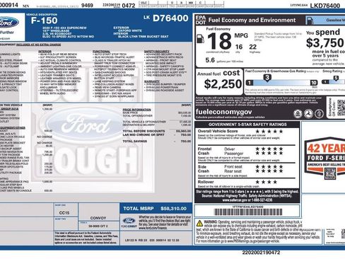 Used 2020 Ford F150 Lariat AWD/4WD image 6