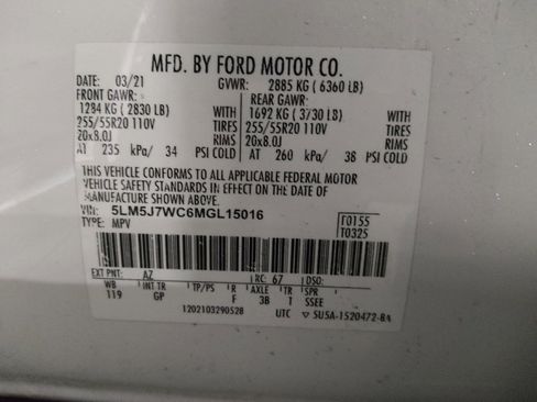 Used 2021 Lincoln Aviator Reserve w/ Equipment Group 201A RWD image 33