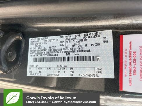 Used 2016 Ford F150 XLT w/ Equipment Group 302A Luxury AWD/4WD image 23