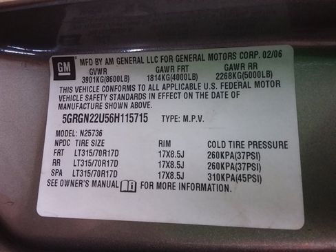 Used 2006 HUMMER H2 SUT image 16