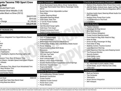 New 2026 Toyota Tacoma TRD Sport