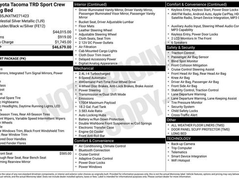 New 2026 Toyota Tacoma TRD Sport AWD/4WD image 4