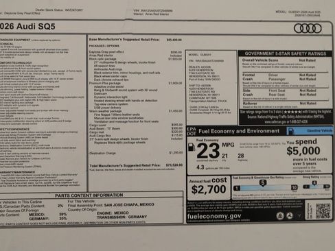New 2026 Audi SQ5 Premium Plus AWD/4WD image 33