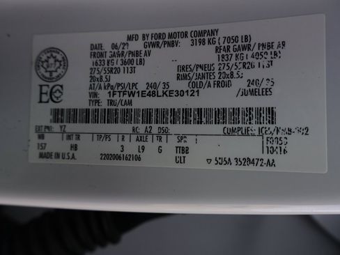 Used 2020 Ford F150 Lariat w/ Equipment Group 502A Luxury image 49