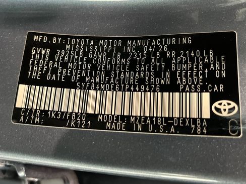 New 2026 Toyota Corolla LE w/ LE Premium Package FWD image 18