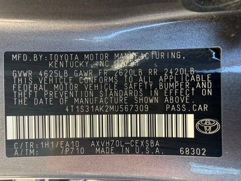 Used 2021 Toyota Camry SE w/ Audio Upgrade Package FWD image 45