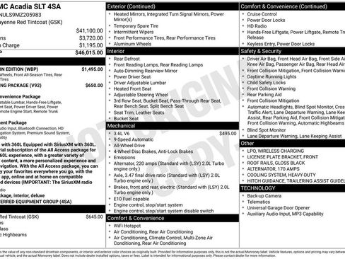 Used 2021 GMC Acadia SLT w/ Elevation Edition AWD/4WD image 20