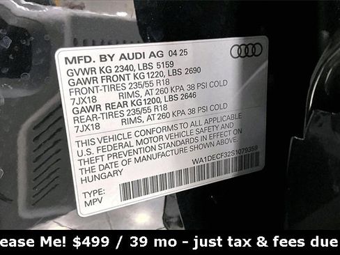 Used 2025 Audi Q3 2.0T Premium w/ Convenience Package image 33