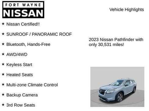 Certified 2023 Nissan Pathfinder Platinum AWD/4WD image 8