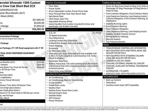 Used 2023 Chevrolet Silverado 1500 Custom Trail Boss AWD/4WD image 25