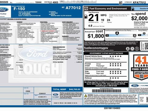 Used 2019 Ford F150 XLT w/ Equipment Group 302A Luxury image 4