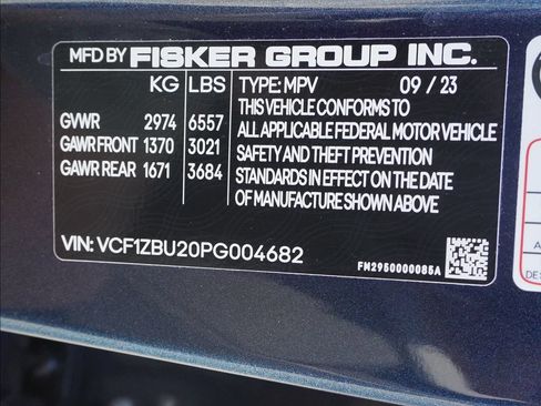 Used 2023 Fisker Ocean One AWD/4WD image 54