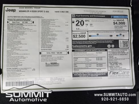 New 2026 Jeep Wrangler Sport S image 26