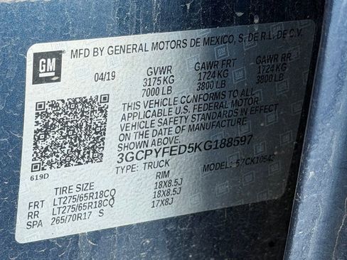 Used 2019 Chevrolet Silverado 1500 LT Trail Boss image 25