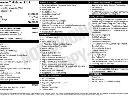 Used 2024 Chevrolet TrailBlazer LT w/ LT Cold Weather Package FWD image 2