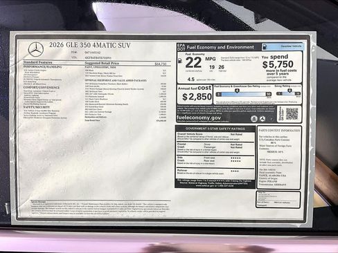 New 2026 Mercedes-Benz GLE 350 4MATIC image 18
