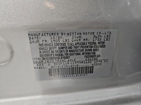 New 2025 Nissan Versa S w/ Trunk Package image 28