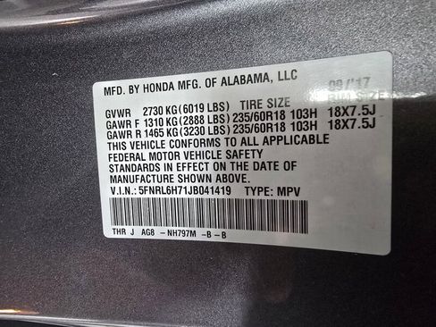 Used 2018 Honda Odyssey EX-L image 38