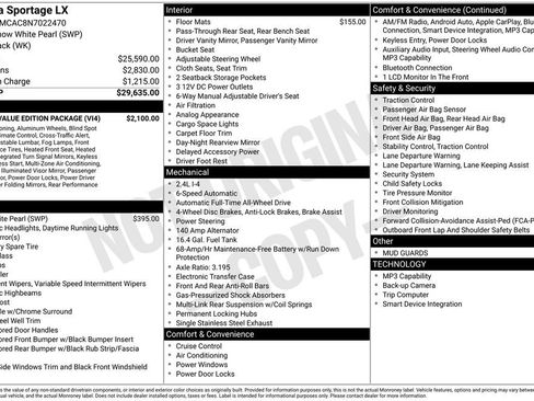 Used 2022 Kia Sportage LX w/ LX AWD Value Edition Package image 6