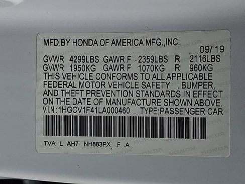 Used 2020 Honda Accord EX image 26
