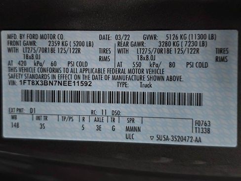 Used 2022 Ford F350 XLT w/ FX4 Off-Road Package AWD/4WD image 42