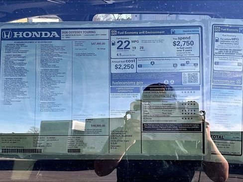 New 2026 Honda Odyssey Touring image 14