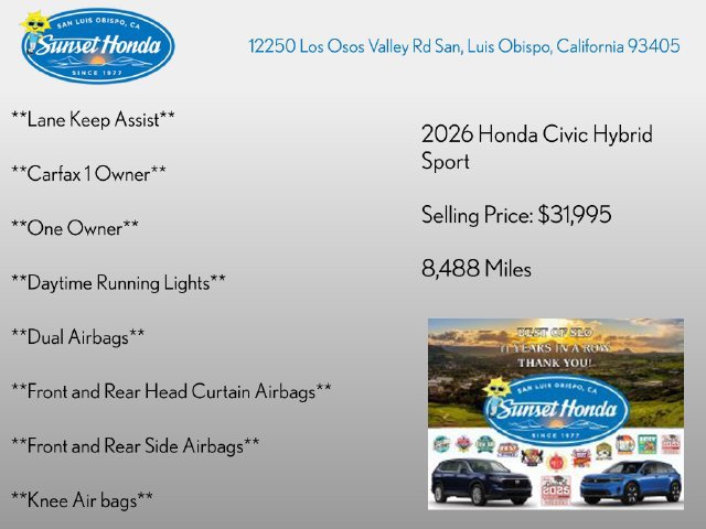 Used 2026 Honda Civic Sport image 3