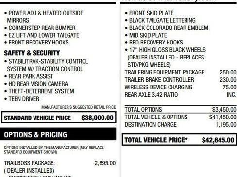 Used 2022 Chevrolet Colorado Z71 w/ Trail Boss Package AWD/4WD image 2