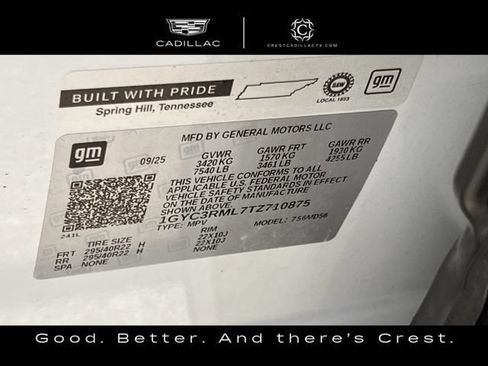 Certified 2026 Cadillac Vistiq Sport w/ LPO, Floor Liner Package AWD/4WD image 30