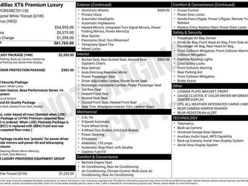 Certified 2024 Cadillac XT6 Premium Luxury w/ Technology Package image 34