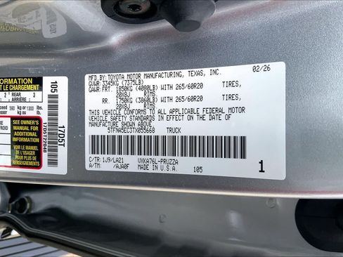 Used 2026 Toyota Tundra Platinum AWD/4WD image 34
