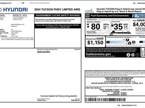 Used 2024 Hyundai Tucson Limited image 3
